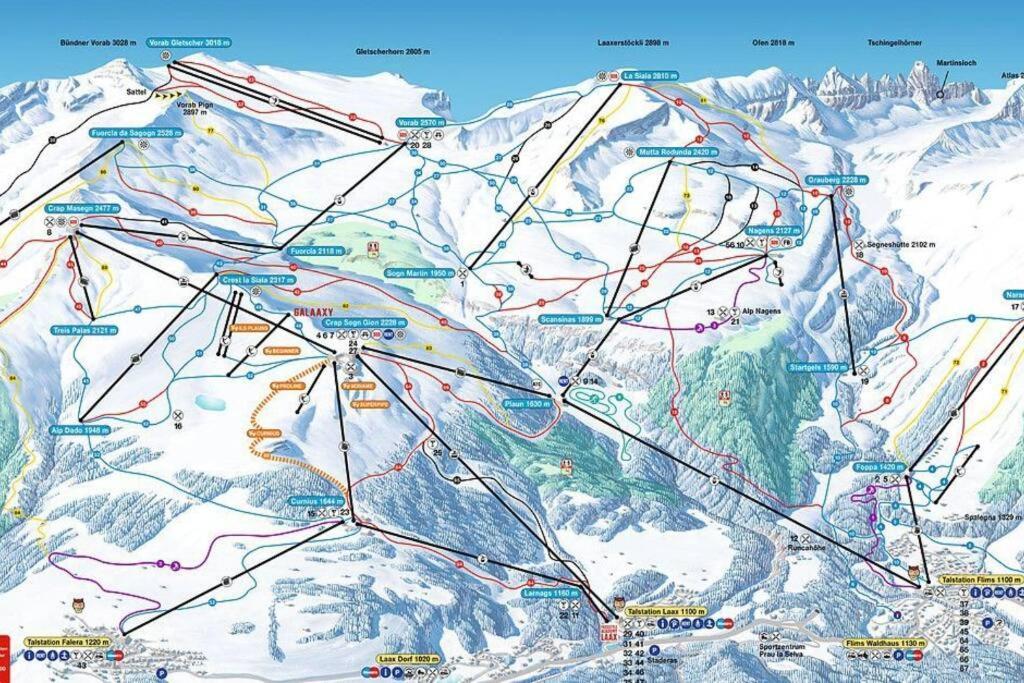 2.5 Room Apartment In Center Of Flims. Ski In/Out Екстериор снимка